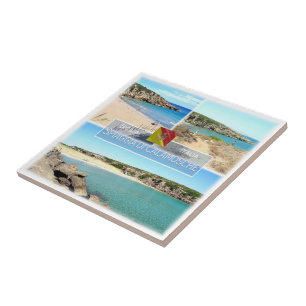 Azulejo SCL010 PLAYA DE CALAMOSCHE, Mosaico, Sicilia,