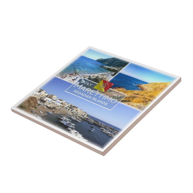 Azulejo SCL019 ISLA DE MARETTIMO, Mosaico, Sicilia, (Lado)