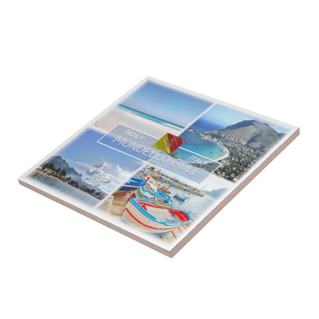 Azulejo SCL029 MONDELLO GULF, Mosaic, Sicilia, (Lado)