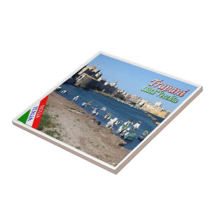 Azulejo SCL057 TRAPANI, casco antiguo, Sicilia,