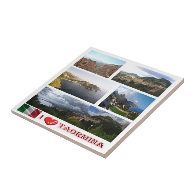 Azulejo SCL062 TAORMINA I Love, Mosaic, Sicilia, (Lado)