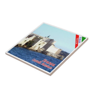 Azulejo SCL070 SIRACUSA Castle Maniace, Sicilia,