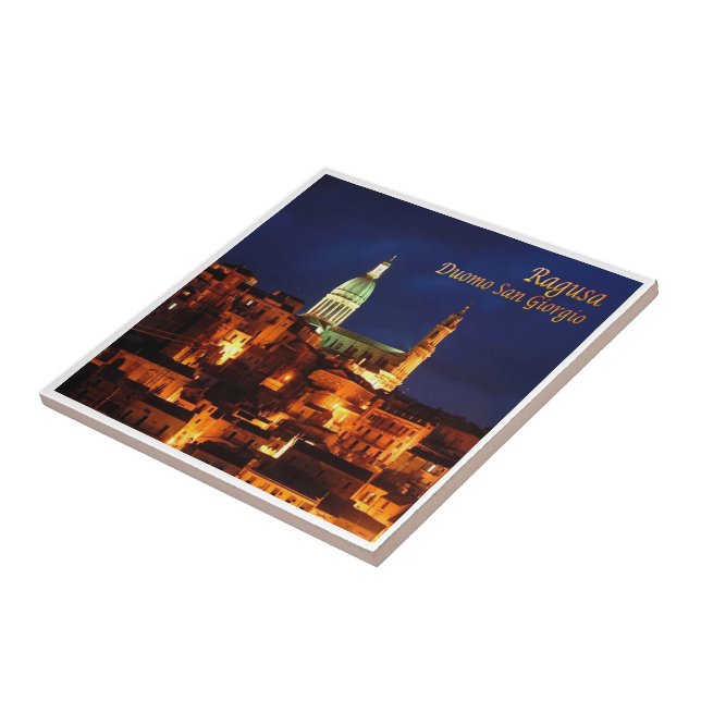 Azulejo SCL073 RAGUSA, Catedral de San Jorge, (Lado)