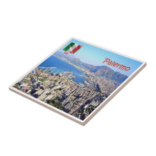 Azulejo SCL074 PALERMO, Sicilia, Italia,