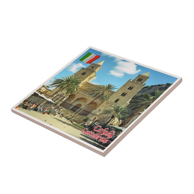 Azulejo SCL085 Catedral CEFALU', Sicilia, Italia, (Lado)