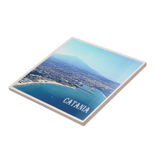 Azulejo SCL086 CATANIA, Etna, Sicilia,