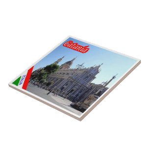 Azulejo SCL096 Catedral de CATANIA, Sicilia, Italia,