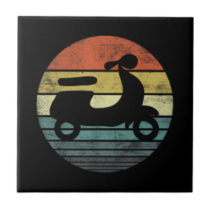 Azulejo Scooter Driver Gifts Funny Retro Classic Motorbike