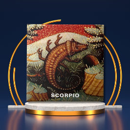 Azulejo Scorpio, cumpleaños del Rótulo Zodiaco Escorpión