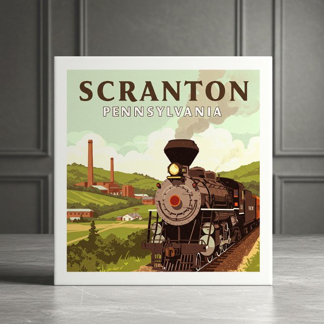 Azulejo Scranton Pennsylvania Vintage (Subido por el creador)