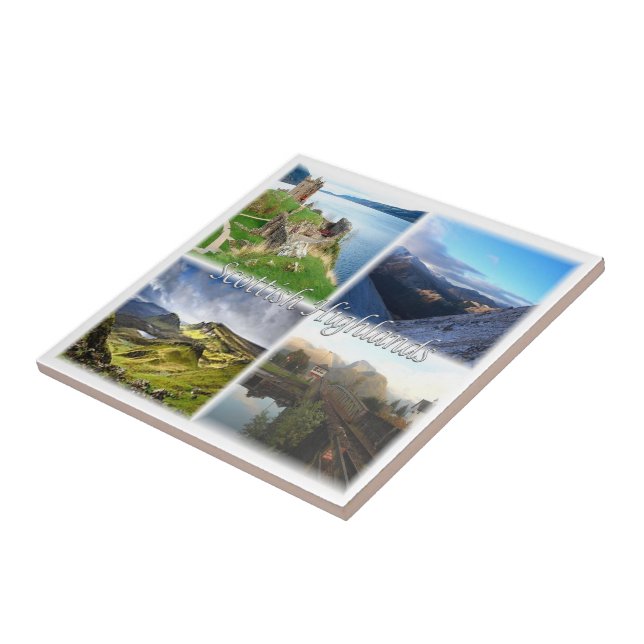 Azulejo SCT015 SCOTTISH HIGHLANDS BEN NEVIS LOCH, Escocia (Lado)