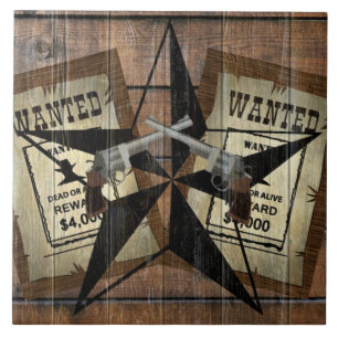 Azulejo Se busca Rótulo a dos pistolas rusas estelares oc