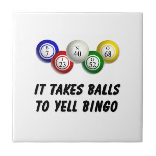 Azulejo Se Necesitan Bolas Para Gritar Bingo