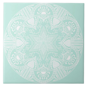Azulejo Sea Glass Mandala