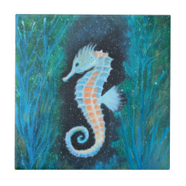 Azulejo Sea Horse ceramic tile