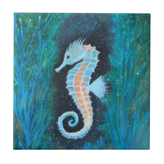 Azulejo Sea Horse ceramic tile (Frente)