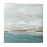 Azulejo Seafoam Vista<br><div class="desc">Seafoam Vista II por June Erica Vess. Imagen del océano con gruesas nubes blancas.</div>