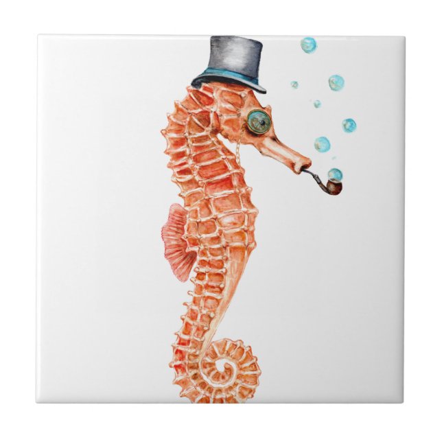 Azulejo Seahorse Steampunk (Frente)