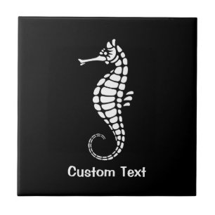 Azulejo Seahorse White