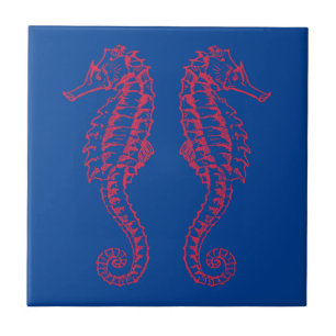 Azulejo Seahorses