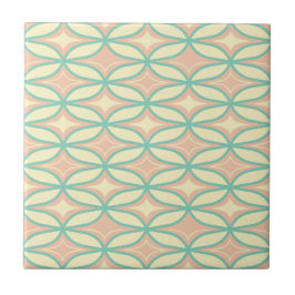 Azulejo  Seamless geometric pattern in diamond shapes 