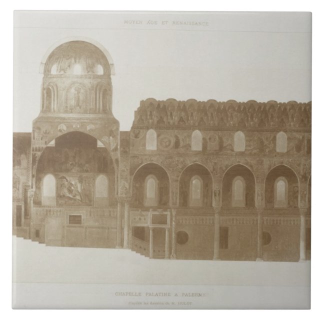 Azulejo Sección representativa de la capilla de Palatine, (Frente)