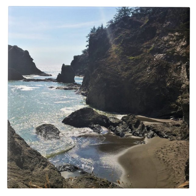 Azulejo Secret Beach, Samuel H. Boardman, Oregon (Frente)