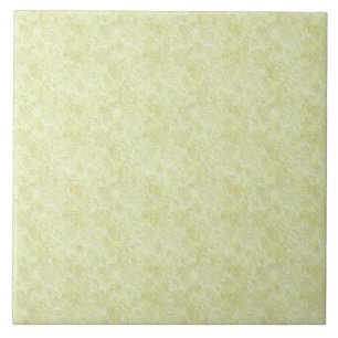 Azulejo Seda Moire Pequeño Patrón en Amarillo Limón