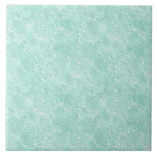 Azulejo Seda Moire Pequeño Patrón en Verde Menta