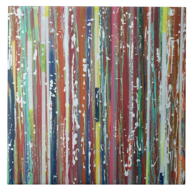 Azulejo Seersucker 6 x 6 Cubierta cerámica (Frente)