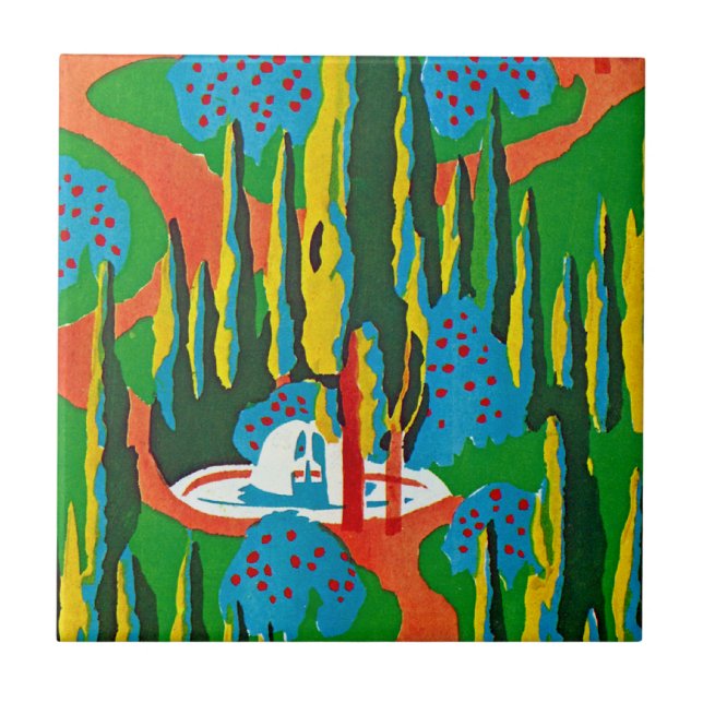 Azulejo Seguí's Art Deco #6 en Emporio Moffa (Frente)