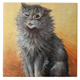 Azulejo “Segundo Premio en el Concurso de Gatos” de Louis 