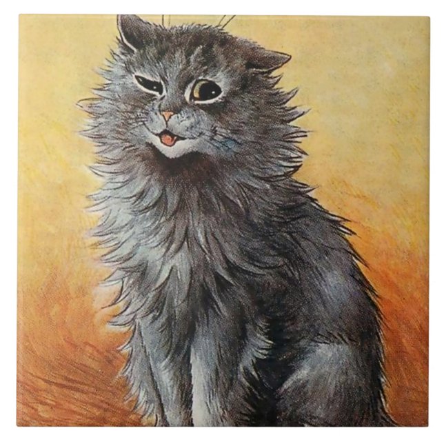 Azulejo “Segundo Premio en el Concurso de Gatos” de Louis  (Frente)