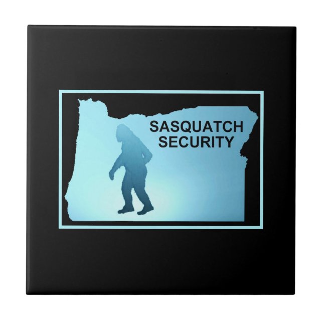 Azulejo Seguridad Sasquatch - Oregón (Frente)