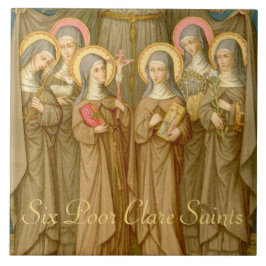 Azulejo Seis pobres santos de luz