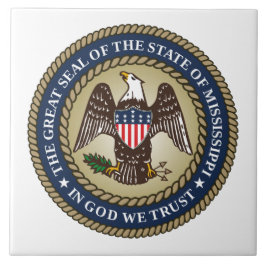 Azulejo Sello de Misisipi (Estado de los Estados Unidos)