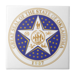 Azulejo Sello de Oklahoma