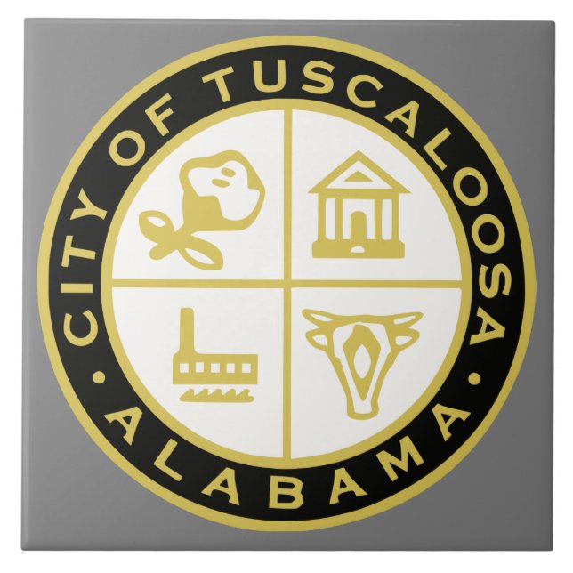 Azulejo Sello de Tuscaloosa (Alabama) (Frente)