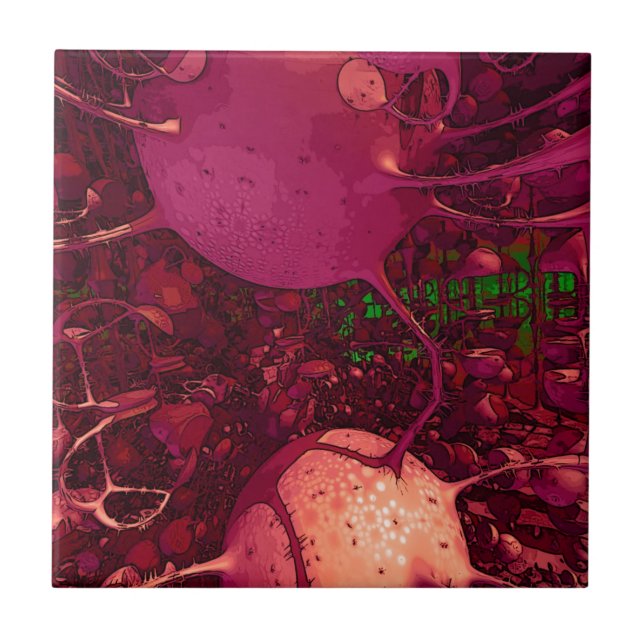 Azulejo Selva del fractal (Frente)