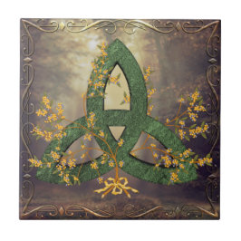 Azulejo Selva otoñal Triquetra Cerámica Tile