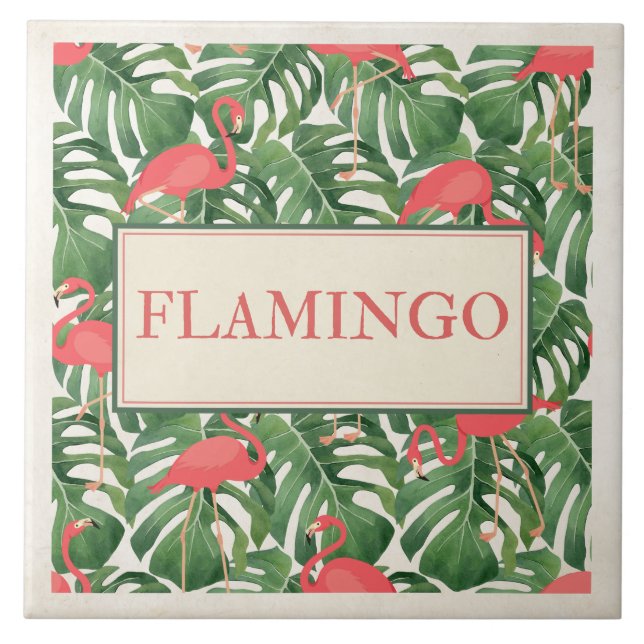 Azulejo señal de flamenco (Frente)