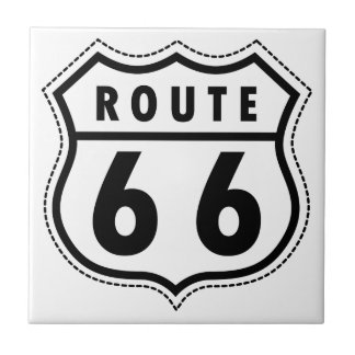 Azulejo Señal de tráfico de la ruta 66