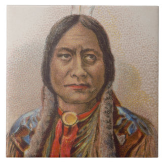 Azulejo Señales de humo: El jefe indio lakota está sentado