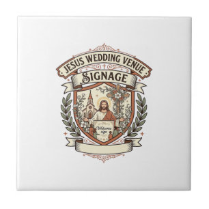 Azulejo Señalización de lugar de bodas de Jesús Lugar de b