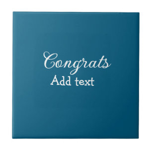 Azulejo Sencillas felicitaciones mínimas graduación añadir