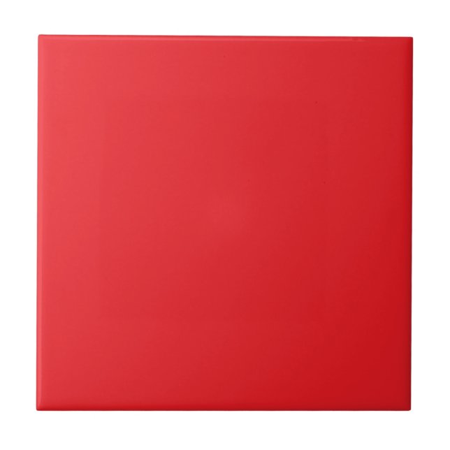 AZULEJO SENCILLO MODERNO ROJO BRILLANTE SÓLIDO  (Frente)
