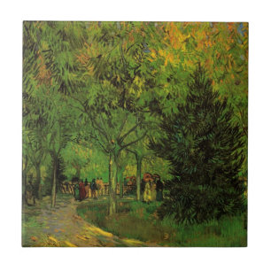 Azulejo Sendero en el Jardín Público, Arlés por Vincent va