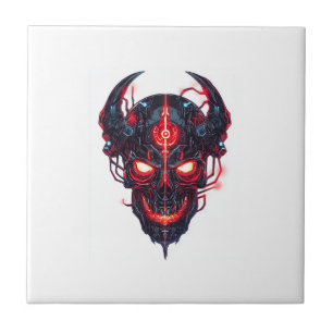 Azulejo Señor de las Calaveras del Demonio Cibernético