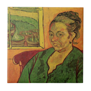 Azulejo Señora Augustine Roulin por Vincent van Gogh