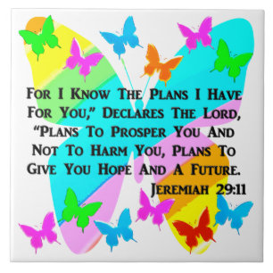 AZULEJO SER INSPIRADO JEREMIAH 29:11